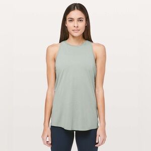 Lululemon 🍋 All Tied Up Open Back Tank Top, Palm Court Light Green, size 6.